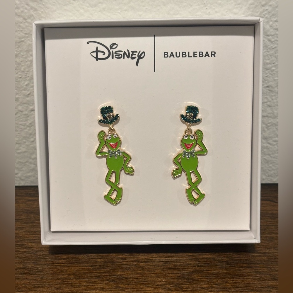 BaubleBar Green and Black Earrings - Picture 2 of 3